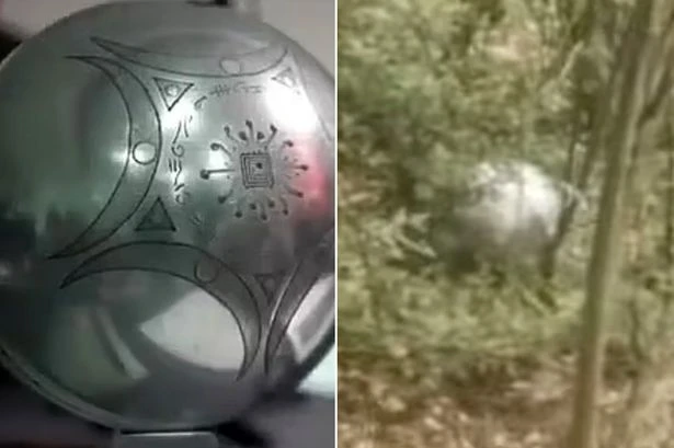 'Ominous' message as UFO covered in weird writing found