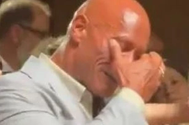 Dwayne Johnson reduced to tears as emotional moment in public leaves him sobbing