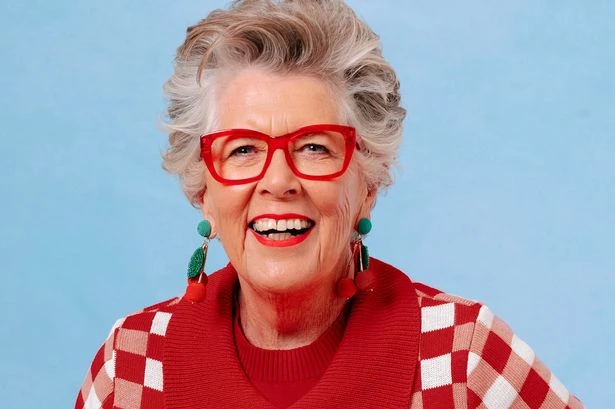Prue Leith models fruity knitwear by cult fashion label as the Innocent Big Knit returns