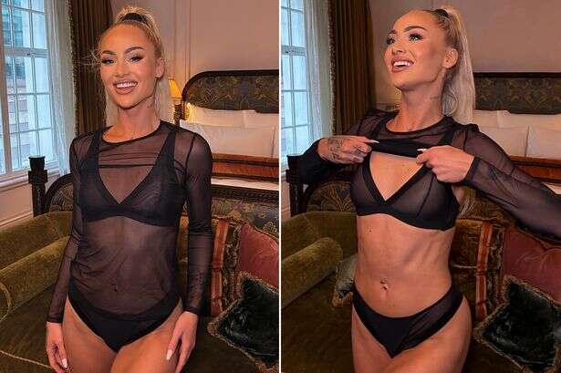 Glam footballer Alisha Lehmann risks Instagram ban with see-through lingerie snap