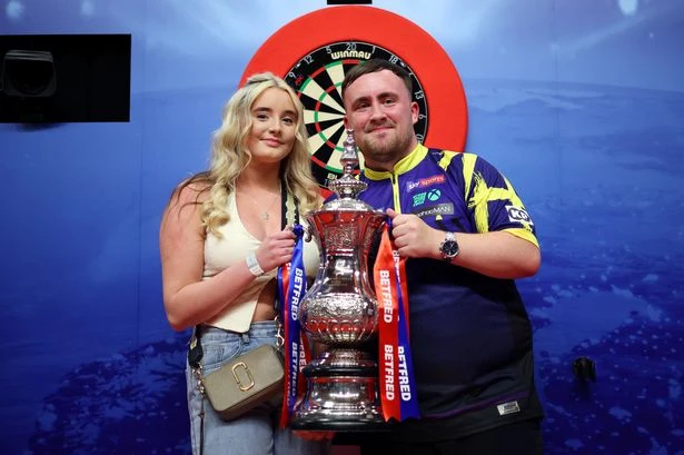 Luke Littler joined on stage by girlfriend and sends her message after World Matchplay win