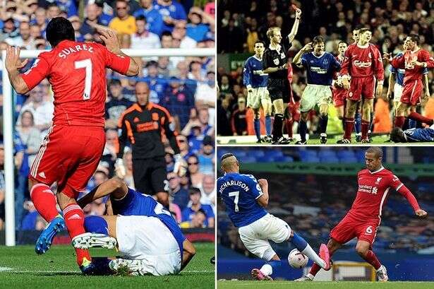 Every Merseyside derby red card from Prem's dirtiest game when two tribes go to war