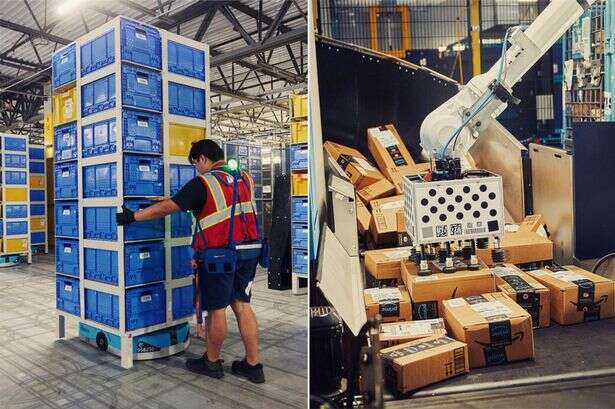 Amazon warehouse where 'darn cute' robots have taken over and cry at humans