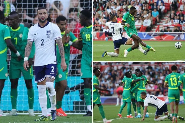 England fans moan at 'absolutely finished' Kyle Walker after Senegal equaliser