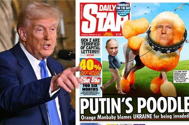 Putin's poodle loses it as Manbaby Donald Trump blames Ukraine for being invaded