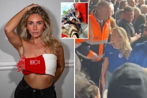 Bonnie Blue kicked out of Premier League stadium while performing x-rated gesture