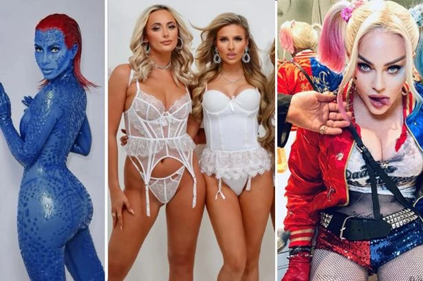 Sexiest ever celeb Halloween costumes – bondage, lingerie, fishnets and corsets