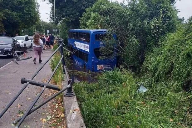 BREAKING Bus full of kids crashes into river with 17 injured as stretchers pulled out