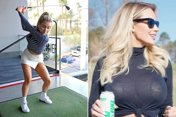 Paige Spiranac's breasts exposed as golf beauty suffers wardrobe malfunction