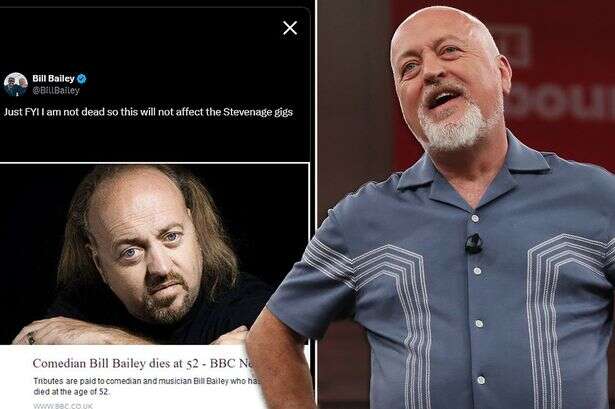 Comedian Bill Bailey's family feared he had died because of BBC blunder