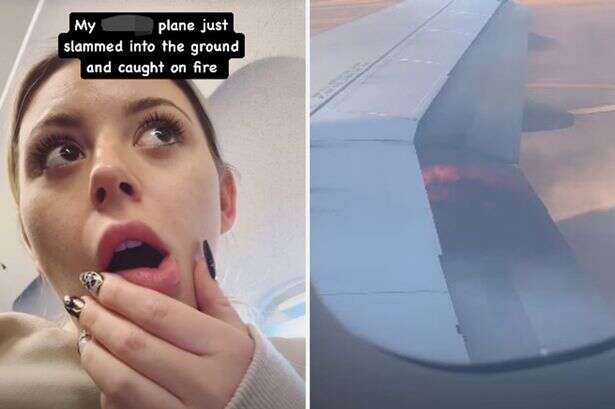 Plane bursts into flames during take-off as terrified passengers scream 'get us out'