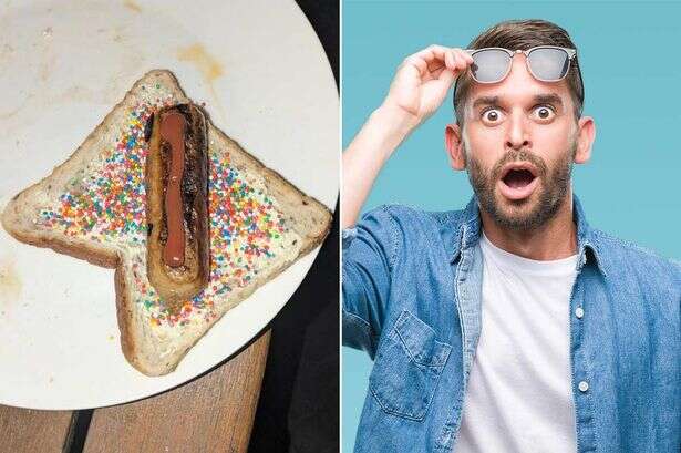 Foodies retching over 'offensive' sprinkle-covered sausage sandwich inspired by TV hit