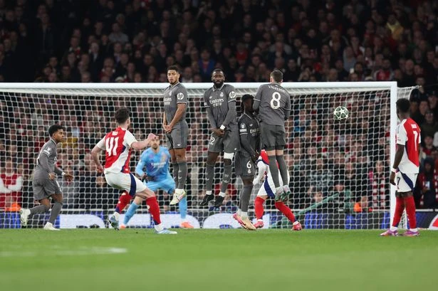 Declan Rice scores two ‘insane’ free-kicks vs Real Madrid as even rival fans admit ‘perfection’