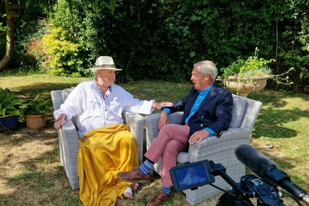 Frail James Whale hosts 'last interview' with Nigel Farage, saying 'I've had a great time'