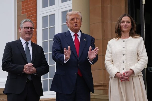 Flirty Donald Trump praises Keir Starmer's wife again saying 'I'll get myself in trouble'