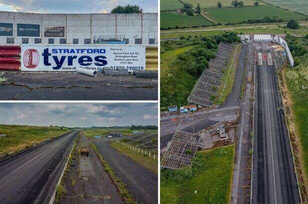 Abandoned British race track left derelict in £100m project uncovered in 'amazing' photos