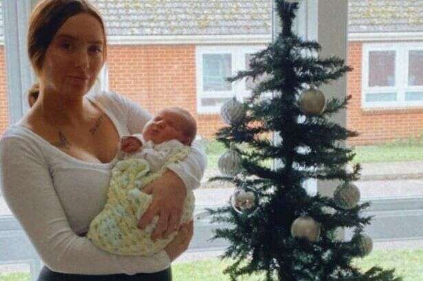 New mum gives birth on Christmas day and makes it back home for dinner