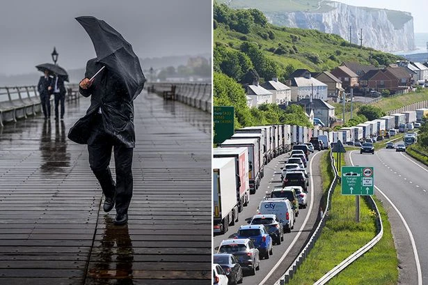 Brits face Bank Holiday Glumday as they're battered by wind, rain and even floods