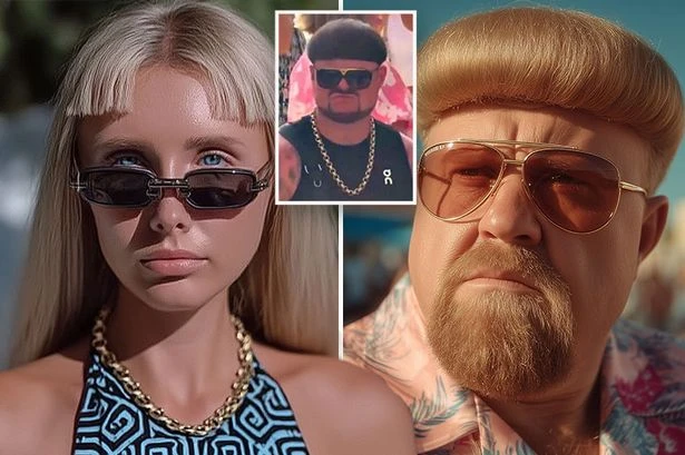 Ibiza Final Boss look as AI gives Trump, Rooney and Bonnie Blue the infamous cut