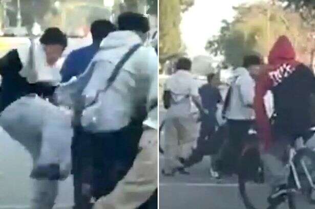 Gang of 30 bike-riding thugs pile in and batter man ‘in broad daylight'