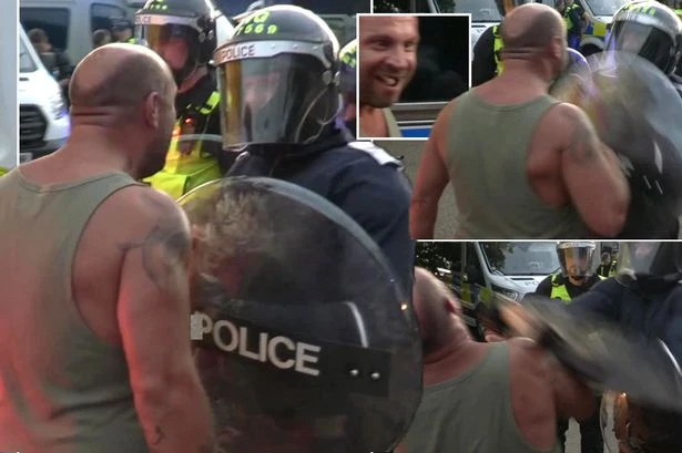 Man has 'teeth knocked out' after being struck by police across the face with riot shield
