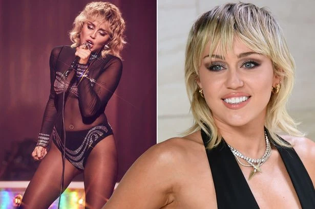 Miley Cyrus shows off mullet and killer figure in sheer leotard for Pride month