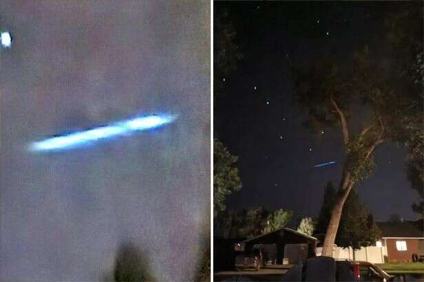 Man captures 'rotating UFO' footage over town – and it leaves his wife in 'tears'