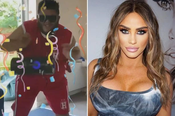 Katie Price shares heartwarming video of son Harvey cheering for the England team