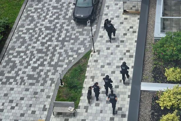 'Multiple shots fired' as armed police swarm with residents told 'stay inside'