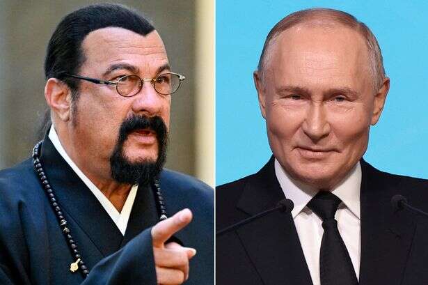 Russia loving Steven Seagal 'balloons to 320lbs' in latest propaganda appearance