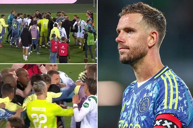 Ajax produce football's 'ultimate bottle job' as players brawl in extraordinary scenes