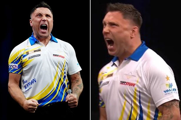 Darts fans joke Gerwyn Price 'is a Leeds fan' with choice of Prem attire