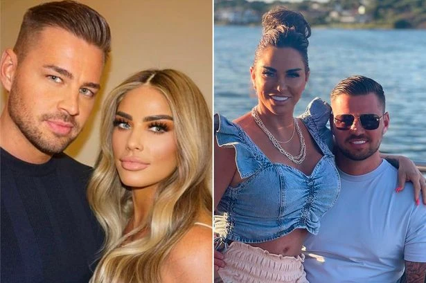 Katie Price posts gushing tribute to fiancé Carl Woods to mark one year together