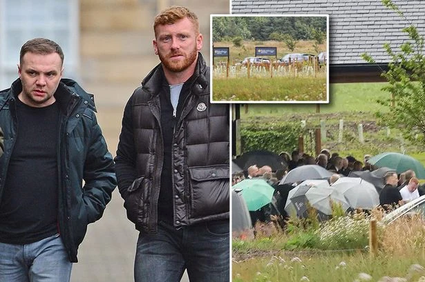 Funeral for mob boss Eddie Lyons Jnr and Ross Monaghan takes place in Glasgow