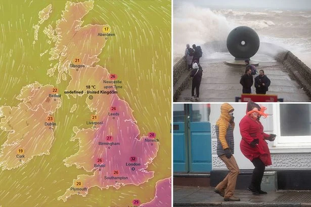 UK weather maps show 34C heat bomb throughout the weekend, but reprieve on the way