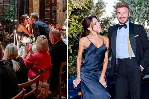 Inside David Beckham's 50th birthday celebrations as iconic couple share table smooch