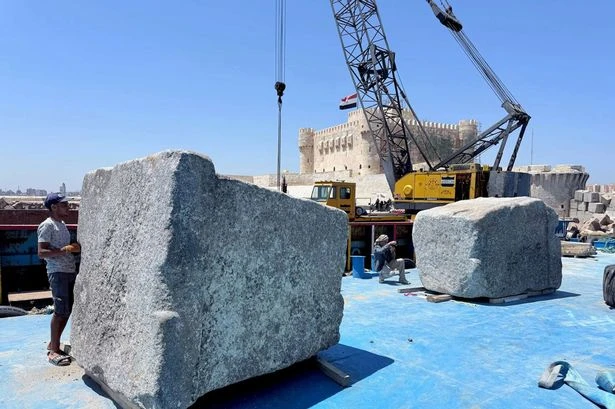 Lost wonder of the world hauled out the sea as experts attempt to reconstruct a 'twin'