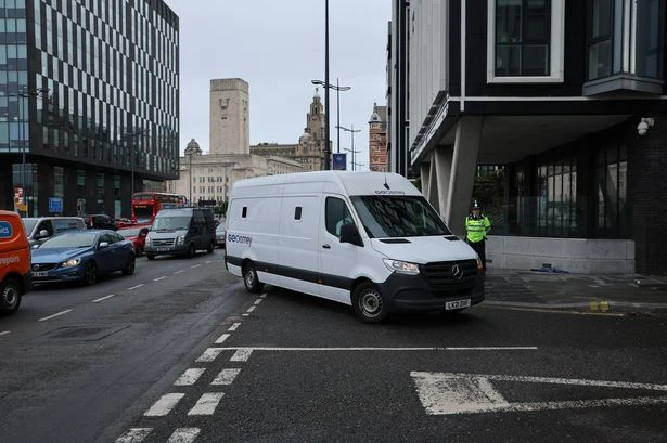 BREAKING Dad charged with ploughing into Liverpool crowd arrives at court in prison van