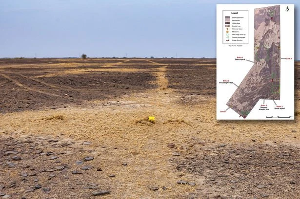 Google Earth reveals mysterious 30-mile-wide artwork thought to be the world's largest geoglyph