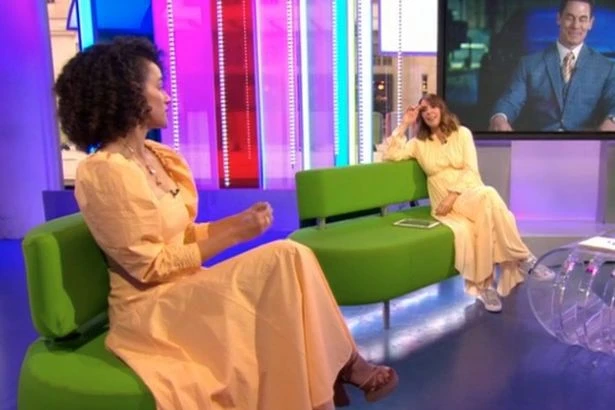 Alex Jones suffers wardrobe blunder on The One Show as she wows in glam yellow dress