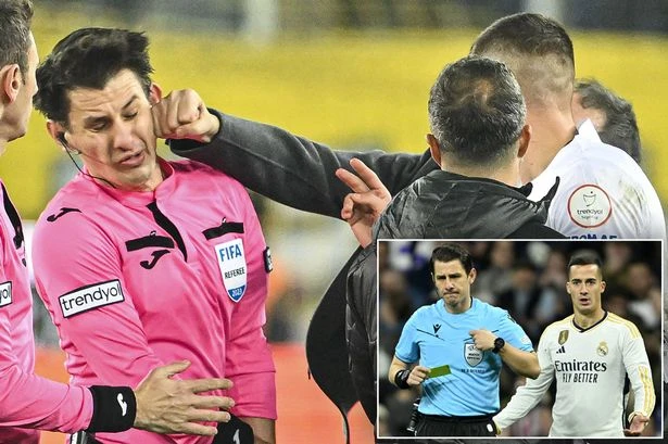 Referee battered by club president is Champions League official who oversaw Real Madrid