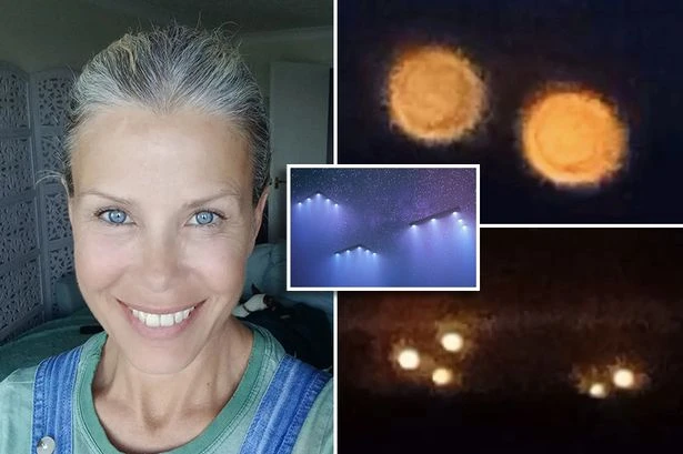 Melinda Messenger has UFO experience as she shares videos of eerie glowing orbs in sky