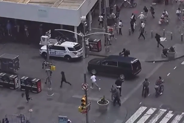Mass panic in New York as 'shots fired' in packed Times Square as cops flock to scene