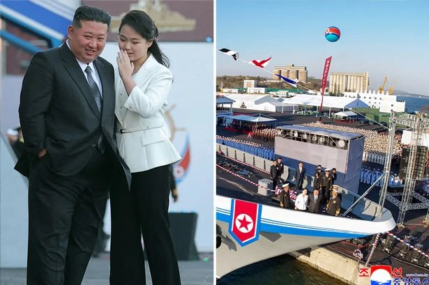 Kim Jong-un steps out with daughter for North Korea's new naval destroyer unveiling