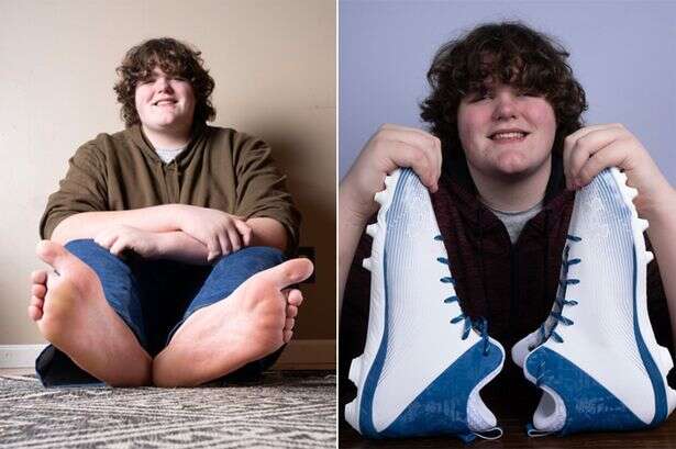 Teen dubbed 'real life Bigfoot' with enormous hands and feet as fans say 'get him in WWE'