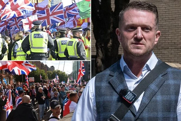 London in chaos as Tommy Robinson protesters held back by high-vis workers