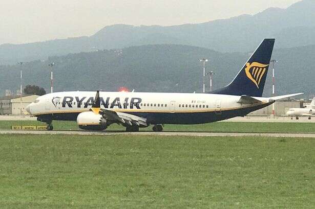 Ryanair tyres burst on fiery 'bad landing' as plane filled with smell of burned rubber