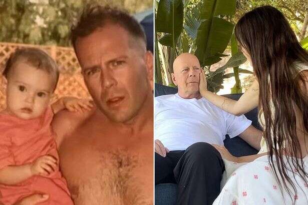 Demi Moore shares topless snaps of ex Bruce Willis as she pays sweet tribute