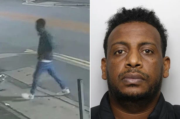 Chilling moment sick Uber driver stalks victim before raping her as she walked home