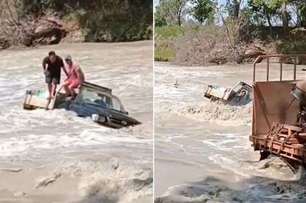 'Lucky' men 'without a brain cell between them' saved from crocodile-infested waters